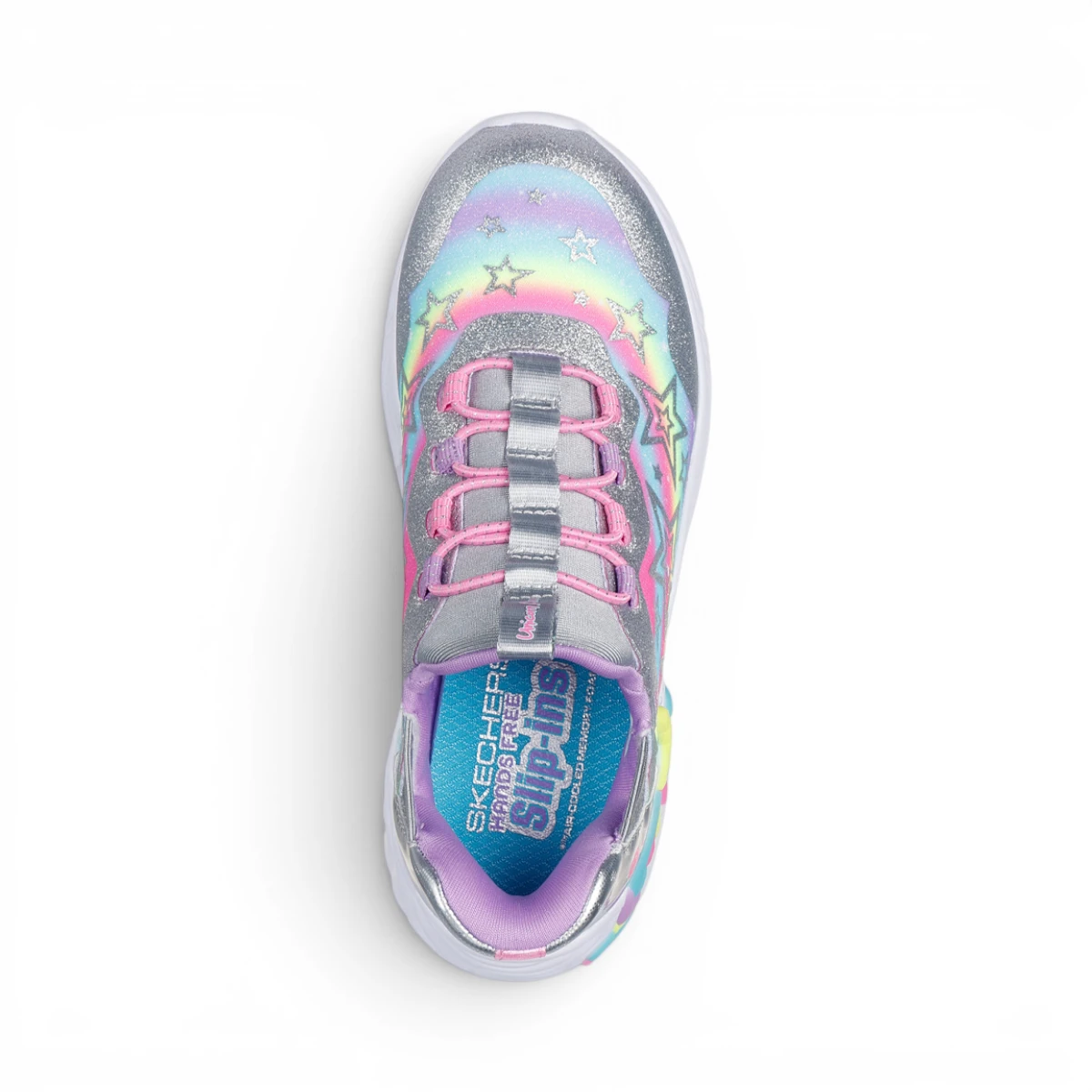 302296L-SMLT Unicorn Dreams STA dječje tenisice srebrne – Skechers