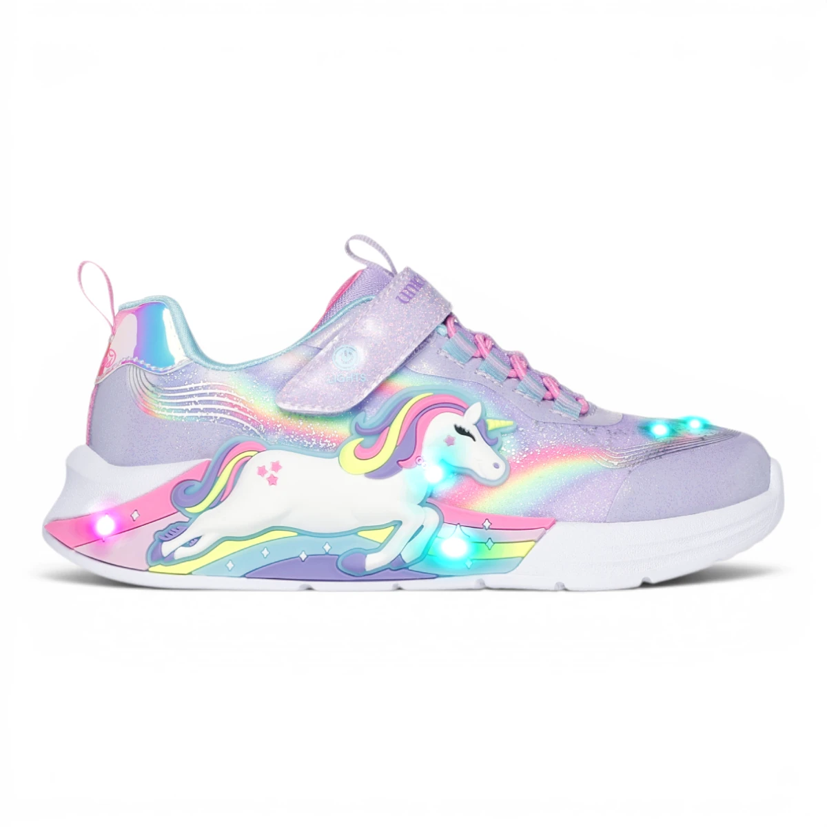 302298L-LVMT Unicorn Chaser LVMT dječje tenisice ružičasto-ljubičaste – Skechers