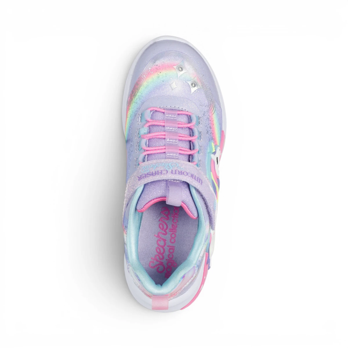 302298L-LVMT Unicorn Chaser LVMT dječje tenisice ružičasto-ljubičaste – Skechers