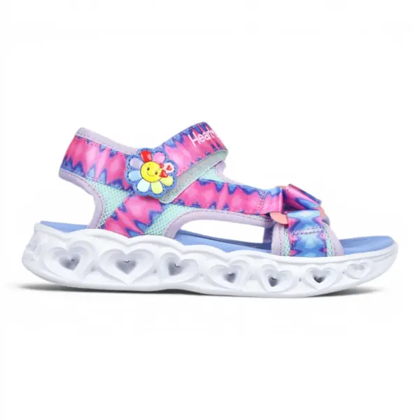 Heart Lights Sandals Miss V dječje sandale ružičaste – Skechers