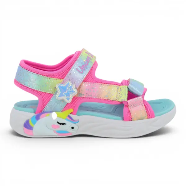 Unicorn Dreams dječje sandale s motivom jednoroga ružičaste – Skechers