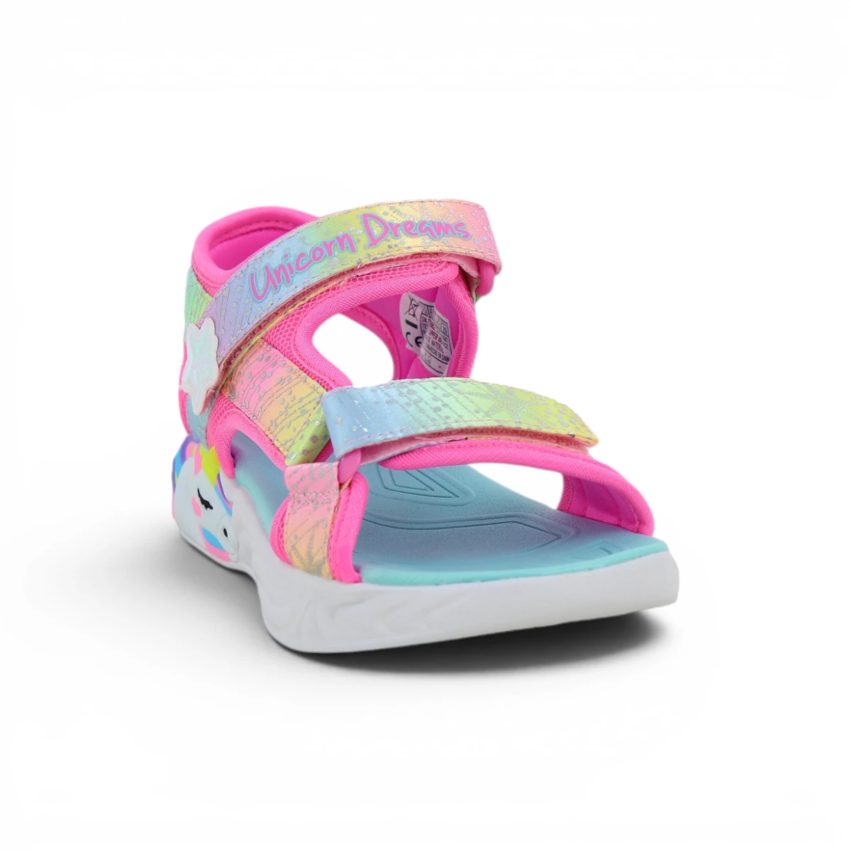 302682L-PKMT Unicorn Dreams dječje sandale s motivom jednoroga ružičaste – Skechers