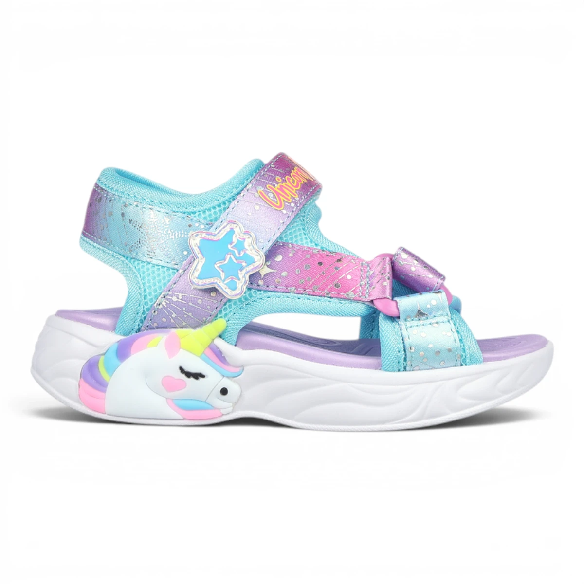 302682N-PRMT Unicorn Dreams dječje sandale s motivom jednoroga multicolor – Skechers