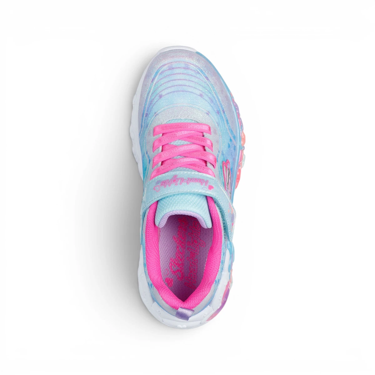 302696L-LBMT Eternal Heart Lights dječje tenisice plavo/roze – Skechers