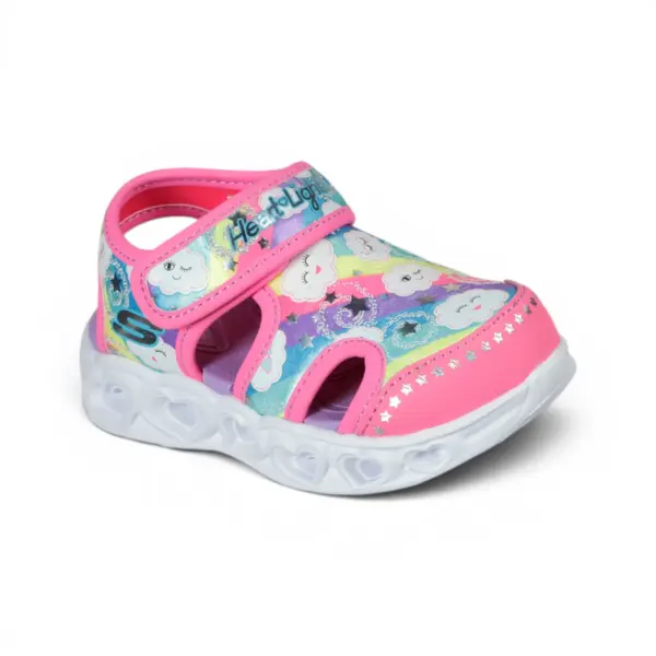 Heart Lights Sandals Cutie dječje sandale ružičaste – Skechers