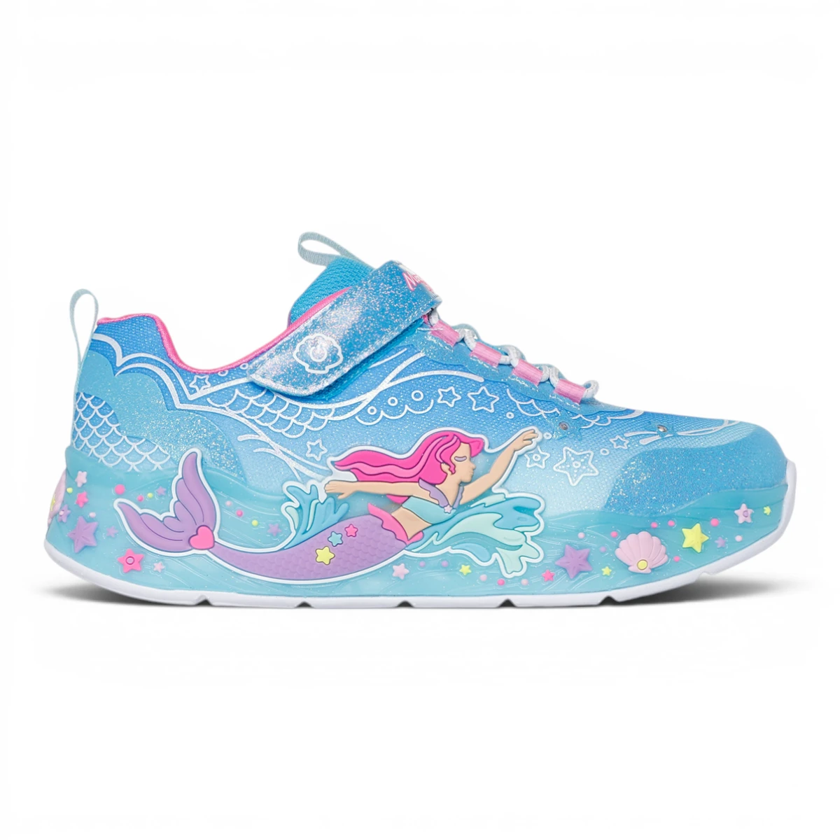 303060L-BLMT Mermaid Dreams dječje tenisice s motivom sirene plave – Skechers