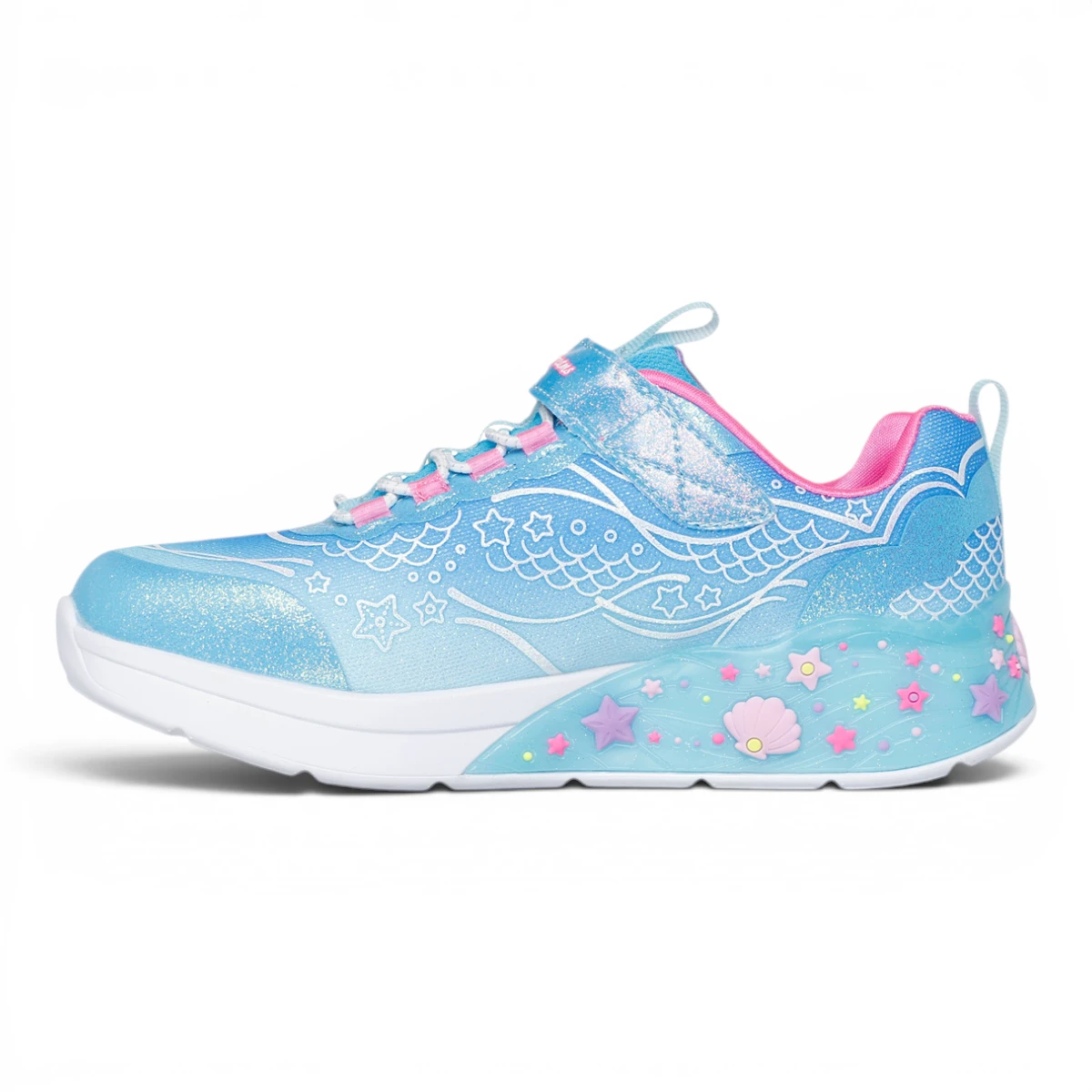 303060L-BLMT Mermaid Dreams dječje tenisice s motivom sirene plave – Skechers
