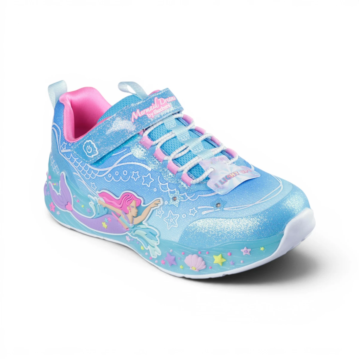 303060L-BLMT Mermaid Dreams dječje tenisice s motivom sirene plave – Skechers