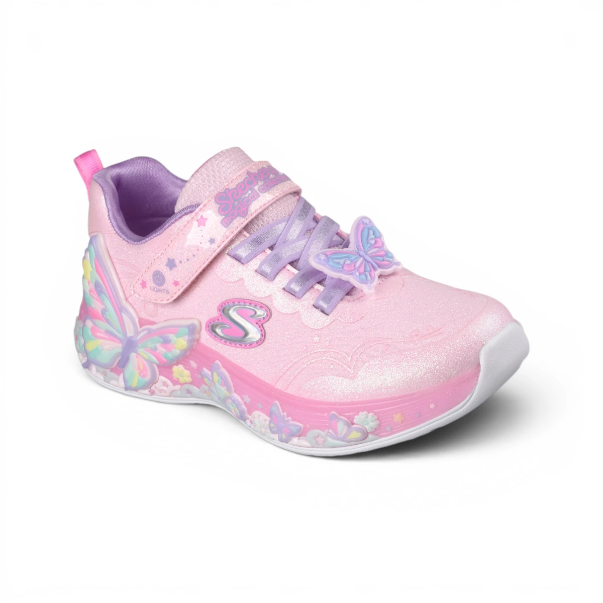 303065L-LPMT Roze dječje tenisice Butterfly Bliss – Skechers