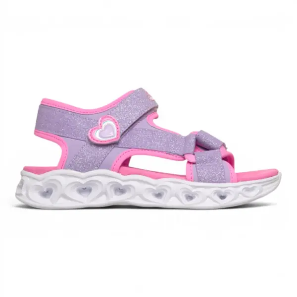 Heart Lights Sandals Sugar dječje sandale rozo-ljubičaste – Skechers