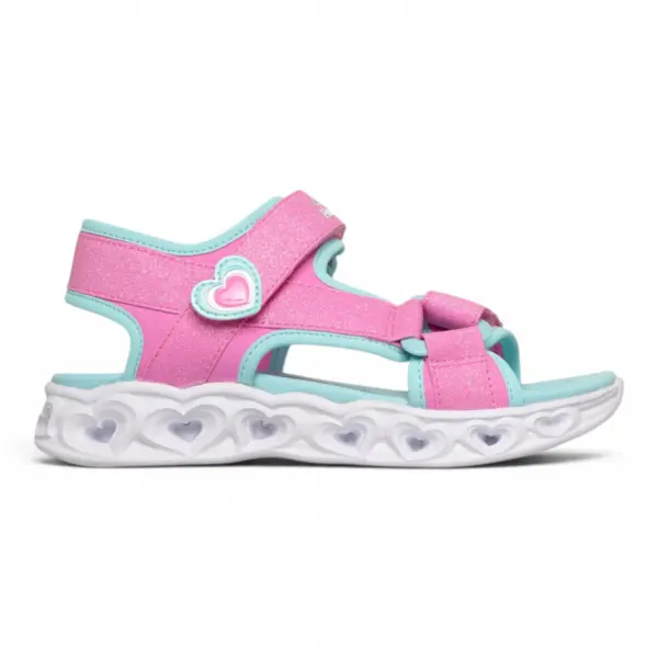Heart Lights Sandals Sugar dječje sandale roze – Skechers
