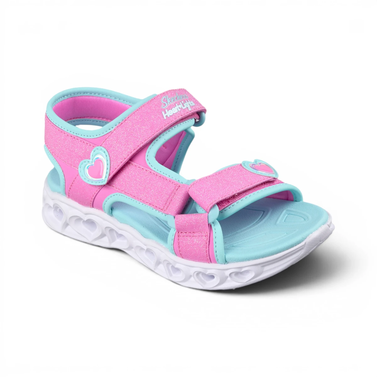 303114L-PKTQ Heart Lights Sandals Sugar dječje sandale roze – Skechers