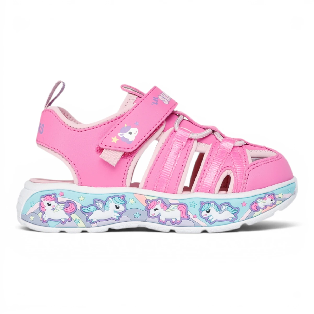303162N-PKLP Play Scene Splash Cute Crew dječje sandale roze – Skechers