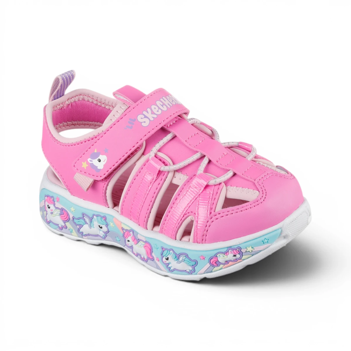 303162N-PKLP Play Scene Splash Cute Crew dječje sandale roze – Skechers