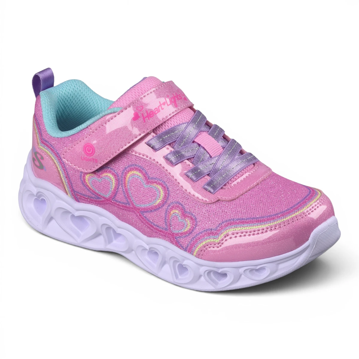 303736NC-PKMT Skechers HEART LIGHTS - BUBBLE LOVE PKMT