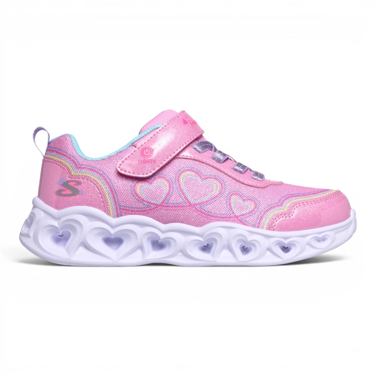303736NC-PKMT Skechers HEART LIGHTS - BUBBLE LOVE PKMT
