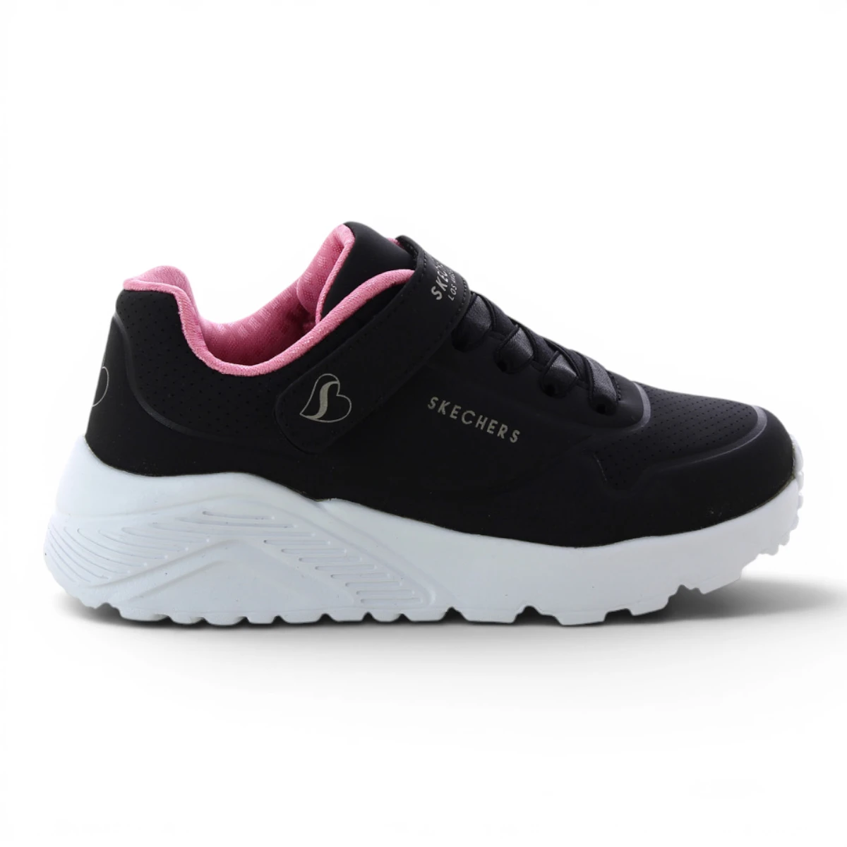 310451L-BKRG UNO Lite dječje tenisice crno-roze – Skechers