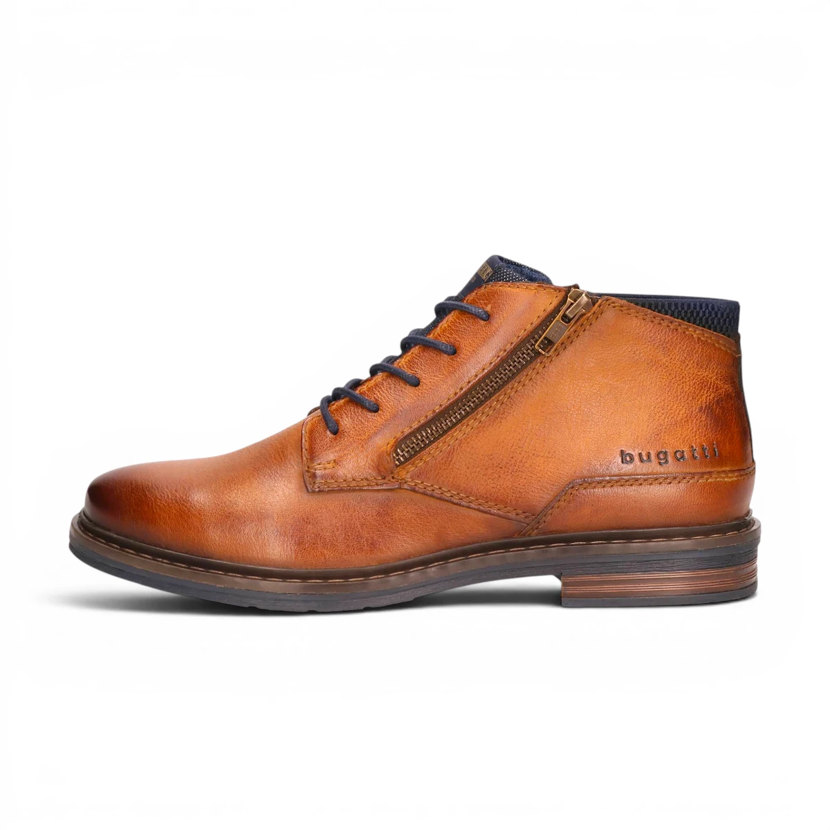 311-AOC30-3100-6300 Bugatti Muška gležnjača Rigalo Evo Cognac