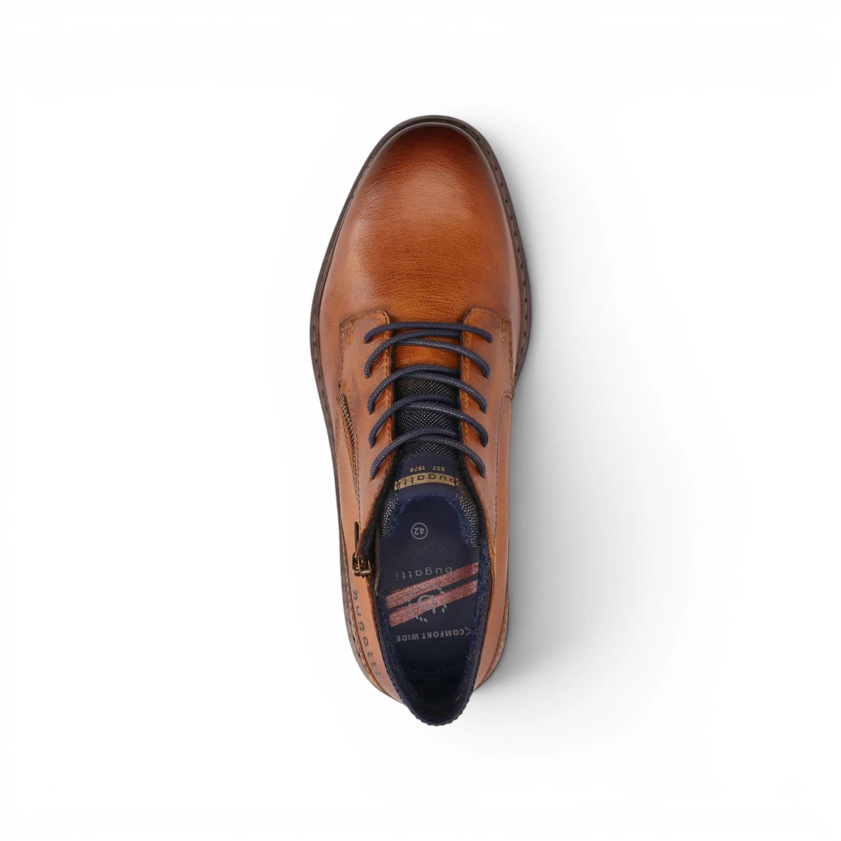311-AOC30-3100-6300 Bugatti Muška gležnjača Rigalo Evo Cognac