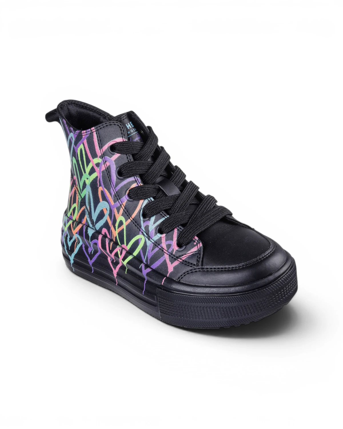 314075L-BKMT Hyperlift Love Daze dječje visoke tenisice crno-multicolor – Skechers