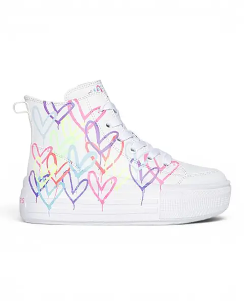 Hyperlift Love Daze dječje visoke tenisice bijelo-multicolor – Skechers
