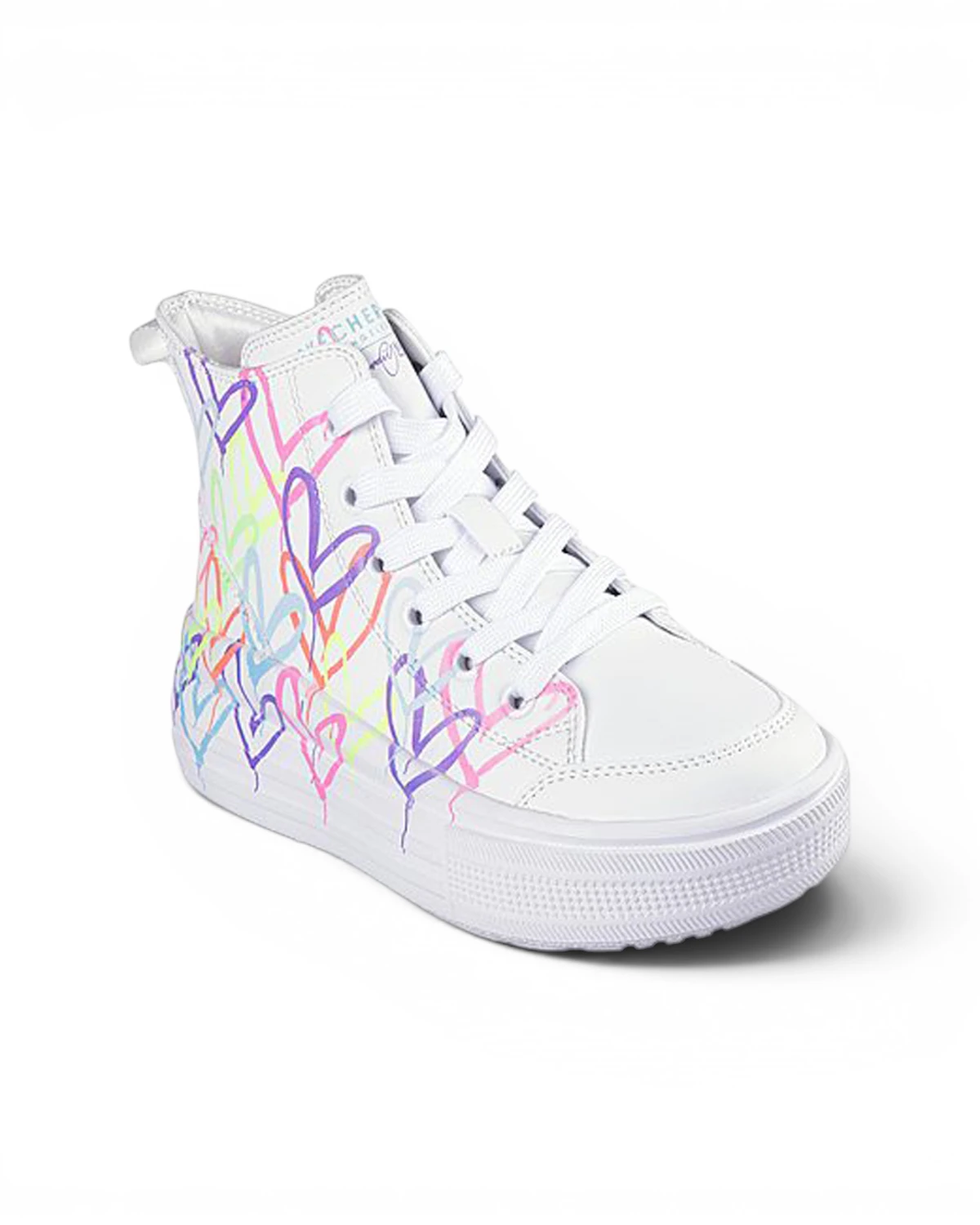 314075L-WMLT Hyperlift Love Daze dječje visoke tenisice bijelo-multicolor – Skechers