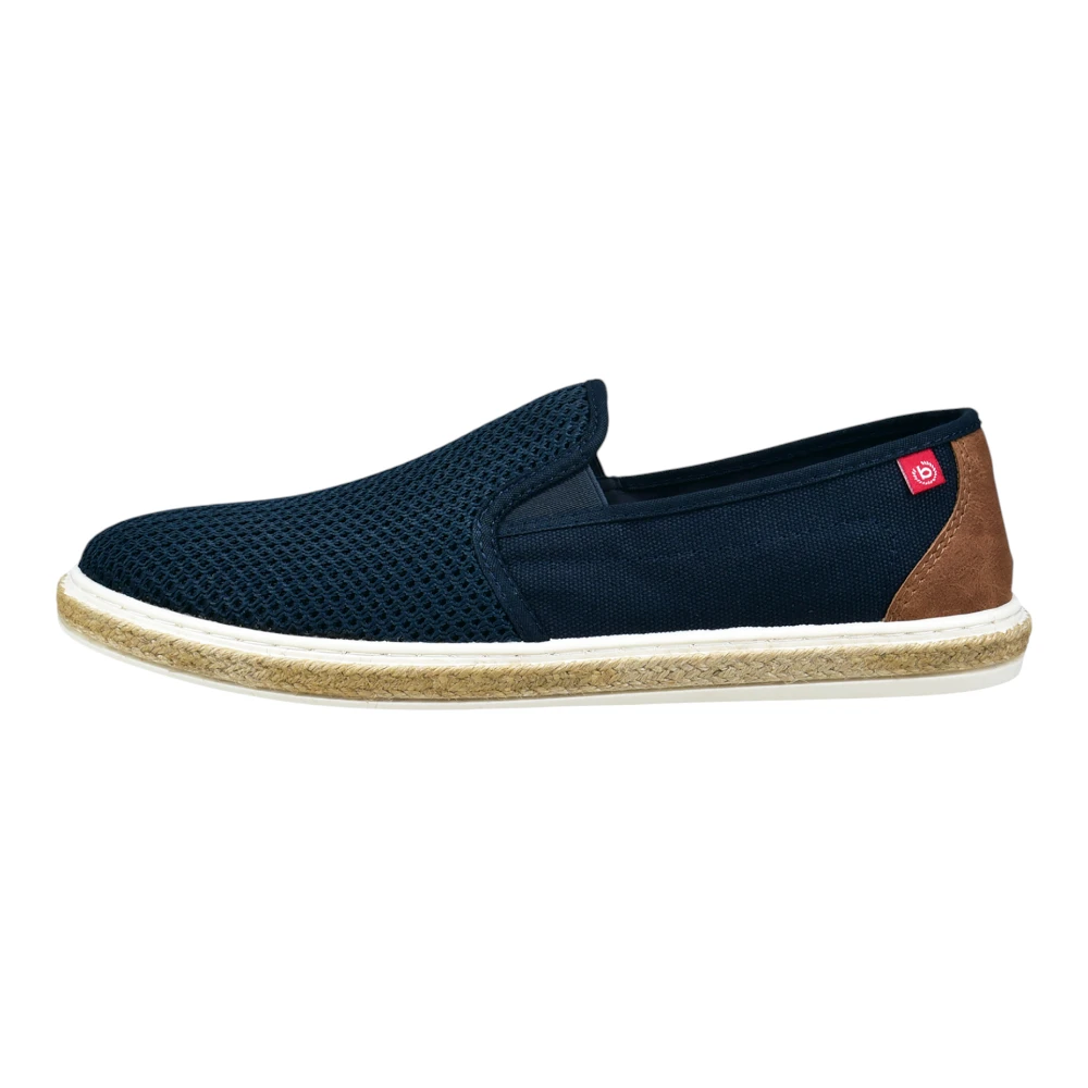 321ASP616969-4163 Bugatti mokasina dark blue/cognac