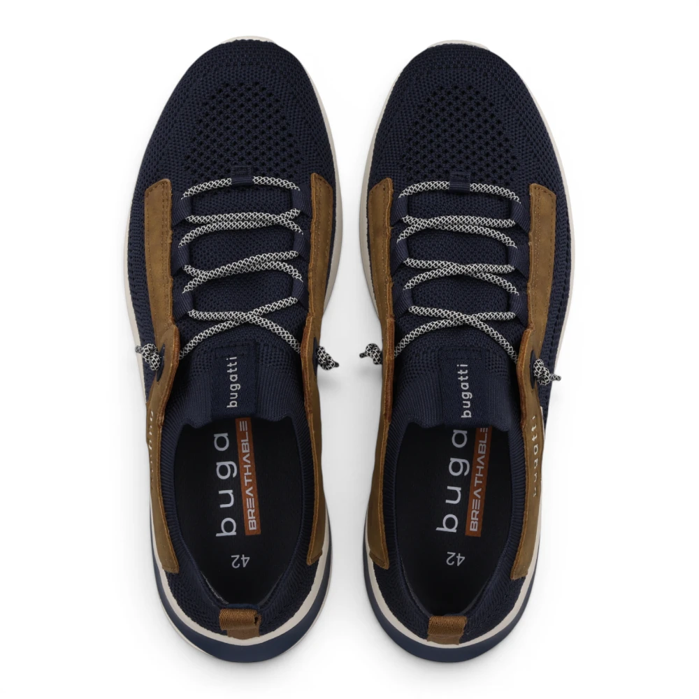 321AWO626950-4163 Bugatti Tenisice Dark Blue Cognac