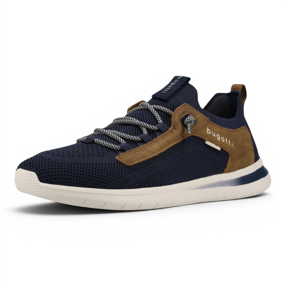 321AWO626950-4163 Bugatti Tenisice Dark Blue Cognac