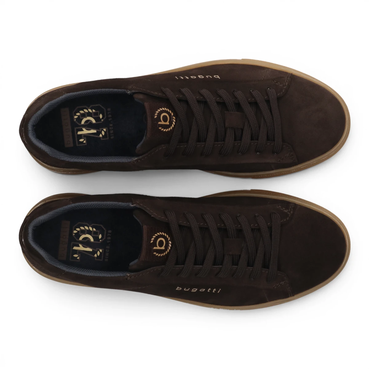 322AS2061400-6100 Tamnosmeđe muške casual tenisice - Bugatti
