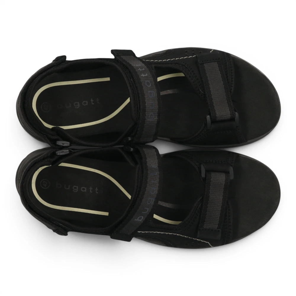 325AS7812569-1010 Bugatti sandala black/black