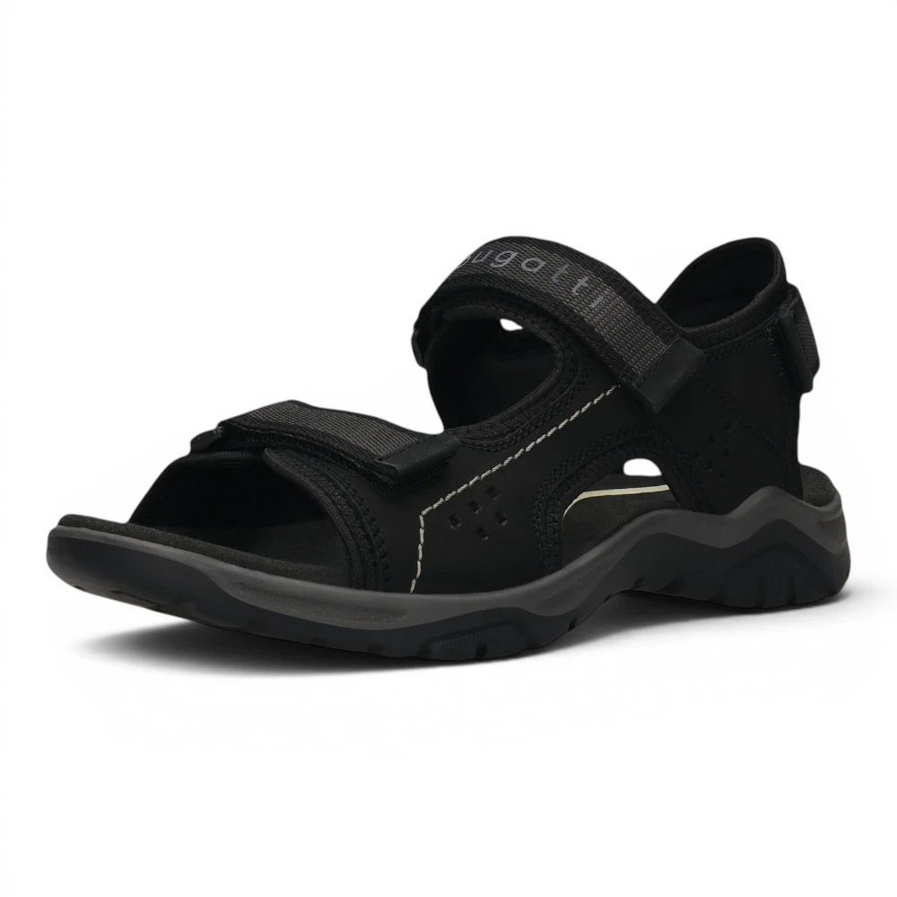 325AS7812569-1010 Bugatti sandala black/black
