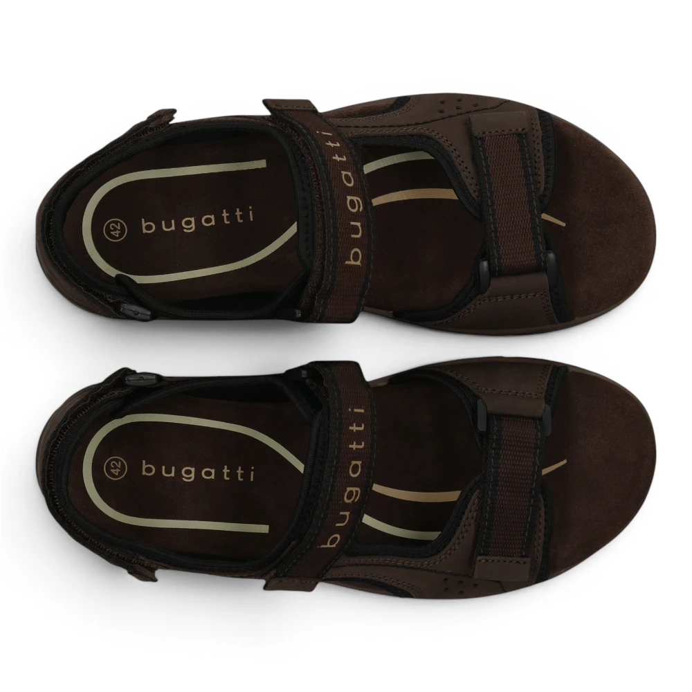 325AS7812569-6110 Bugatti sandala dark brown/black