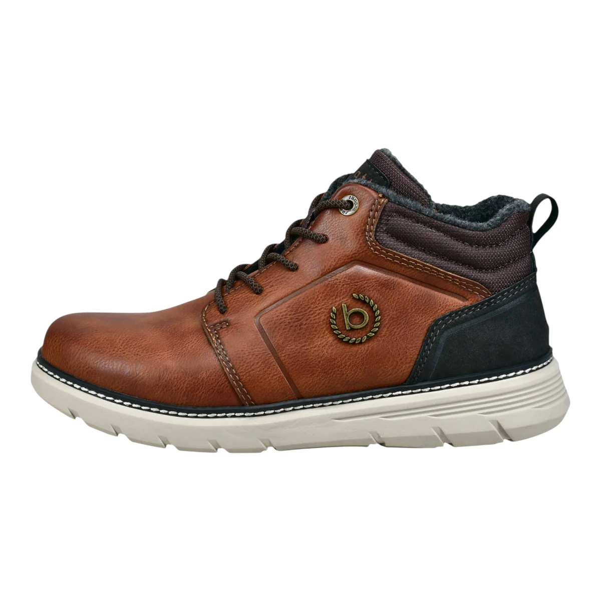 331-AP030-5055-6361 Bugatti muška gležnjača Palau Cognac/Dark Brown