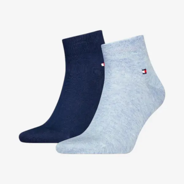 Tommy Hilfiger muške čarape Men Quarter Sock 2P light blue melange