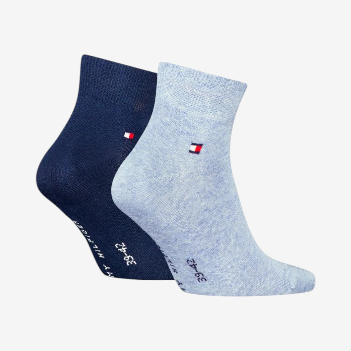 342025001-050 Tommy Hilfiger muške čarape Men Quarter Sock 2P light blue melange