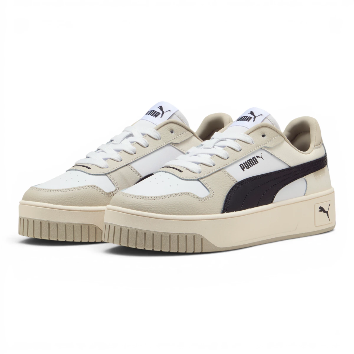 389390-41 Puma Carina Street  White- Black-Desert Dust