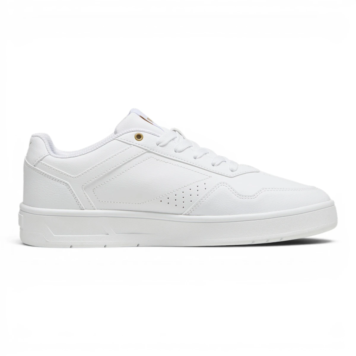 395018-01 PUMA Court Classic  White- Gold