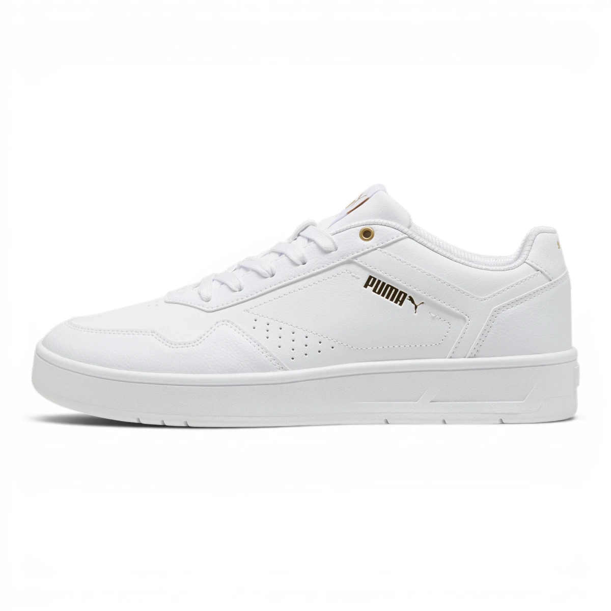 395018-01 PUMA Court Classic  White- Gold