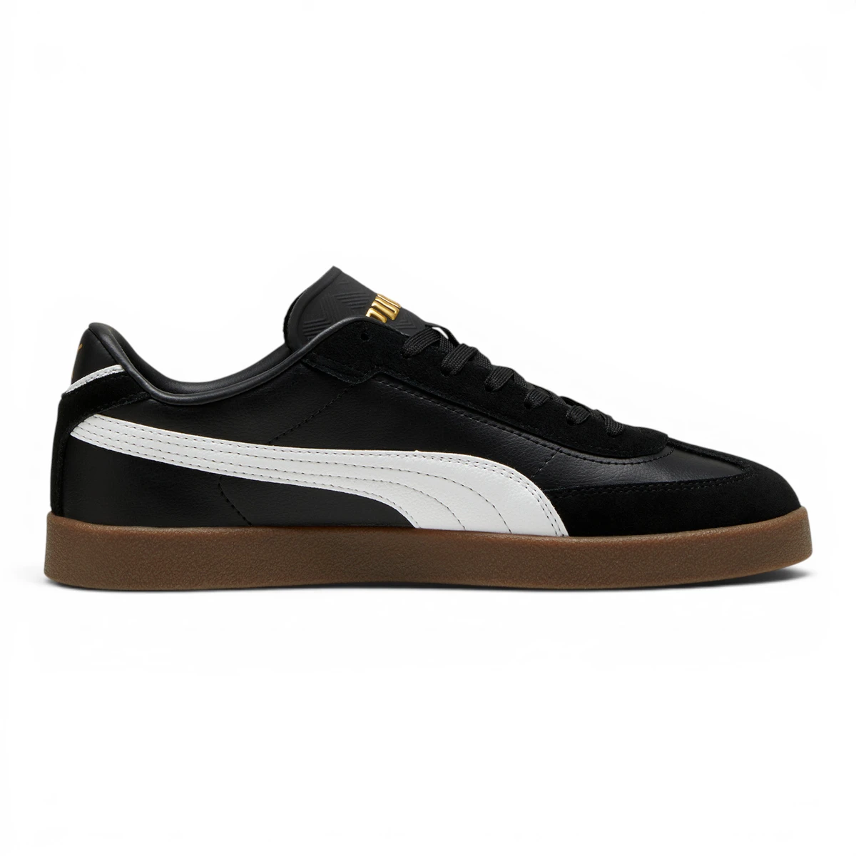397447-02 Puma Club II Era  Black- White- Gold