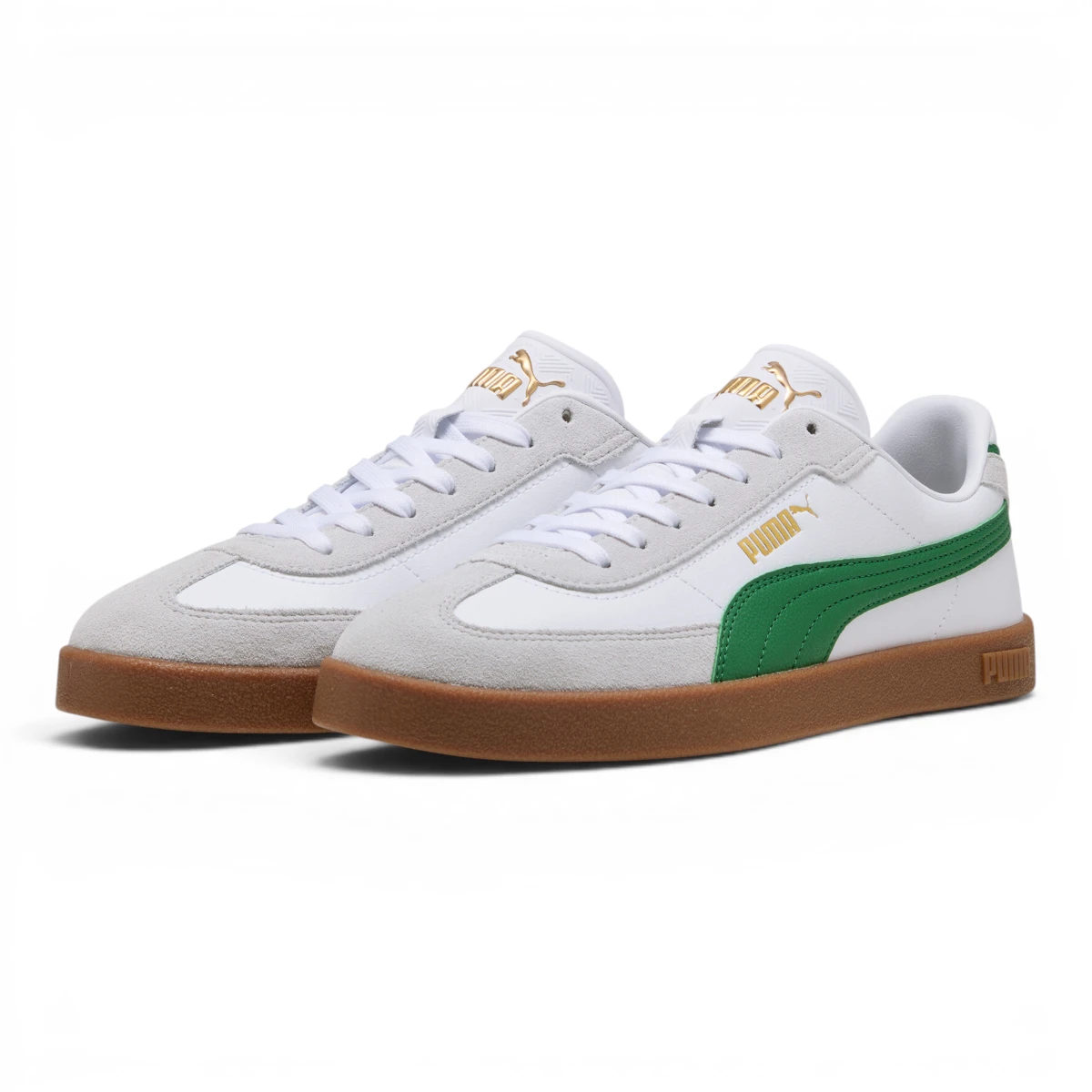 397447-22 Puma Club II Era  White-Archive Green-Gum