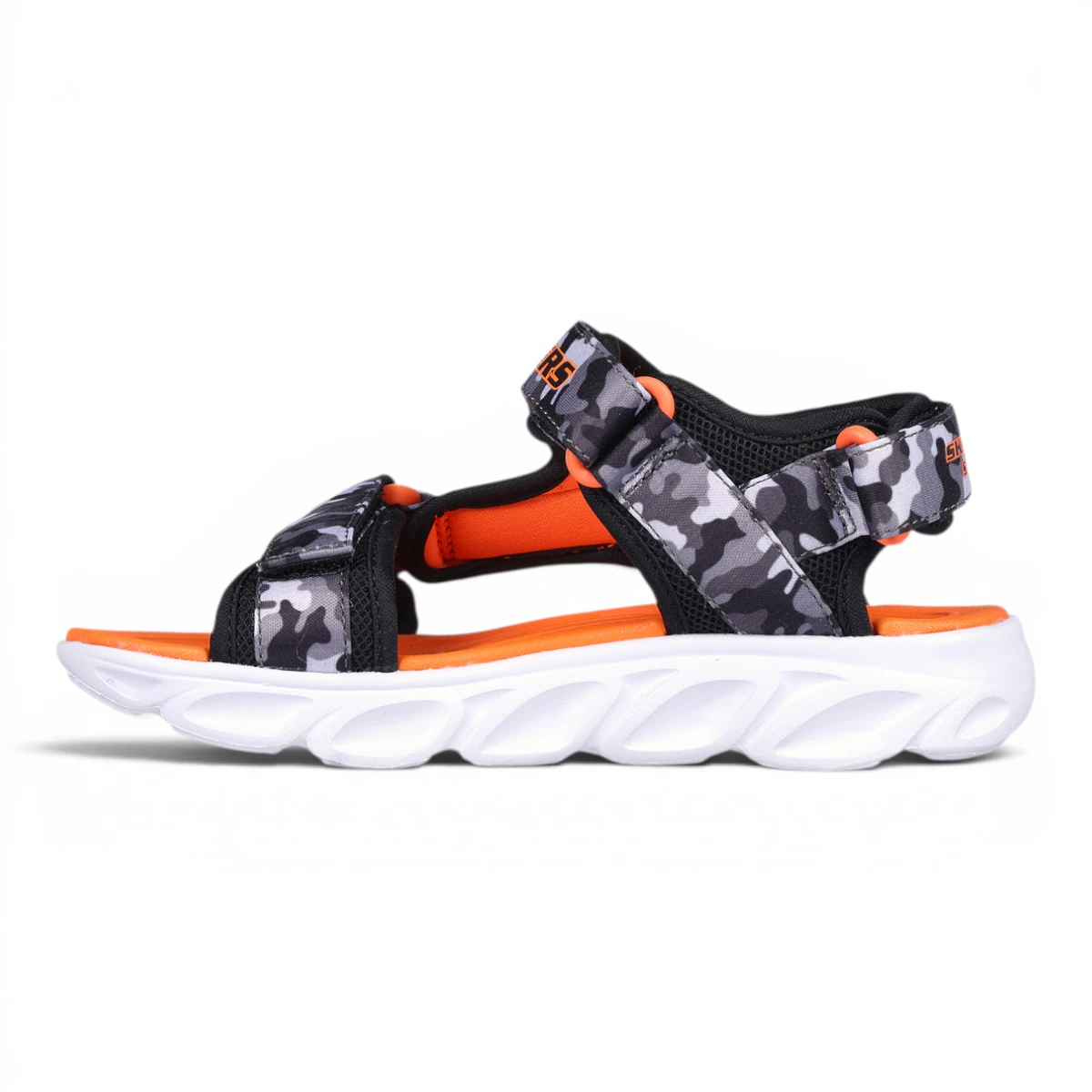 400077L-BGOR Hypno-Splash Sun Breaks dječje sandale crno-sive s narančastim detaljima – Skechers