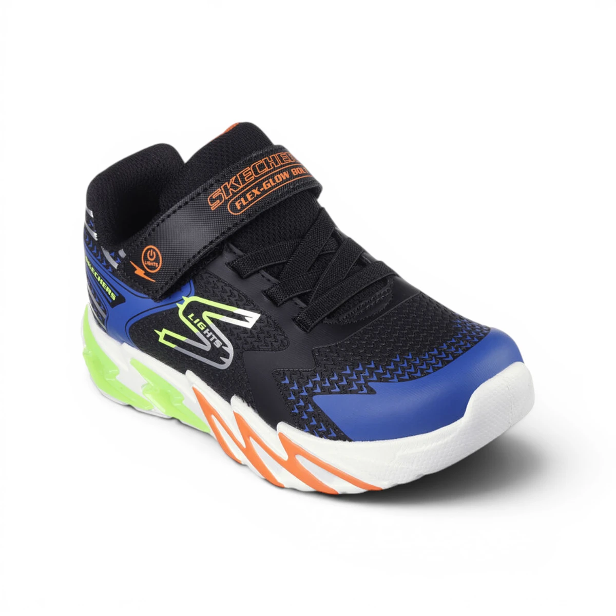 400138L-BKBL Flex-Glow Bolt dječje tenisice crno-plave – Skechers