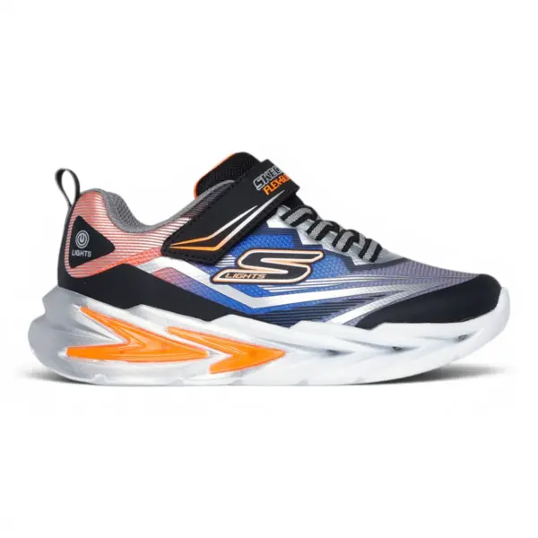 Flex-Glow Ultra dječje tenisice crno-srebrne – Skechers