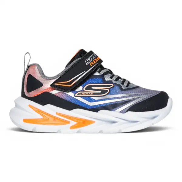 Flex-Glow Ultra S-Lights dječje tenisice crno-srebrne – Skechers