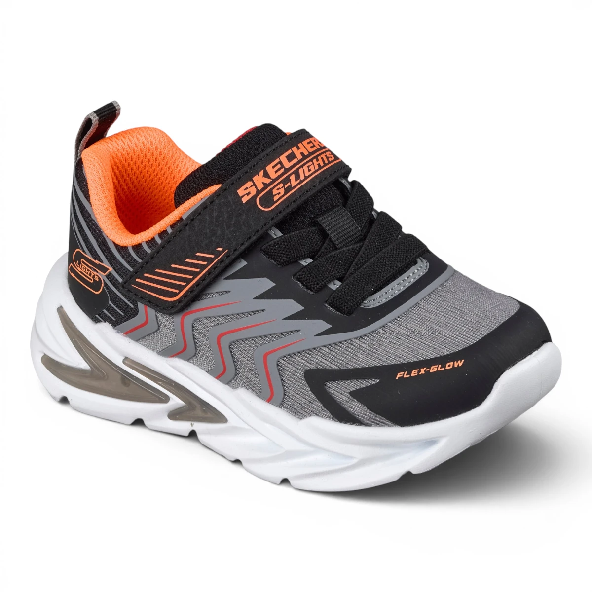 400141NC-BKCC Flex Glow Ultra Prism Pacer crno-sive dječje tenisice - Skechers