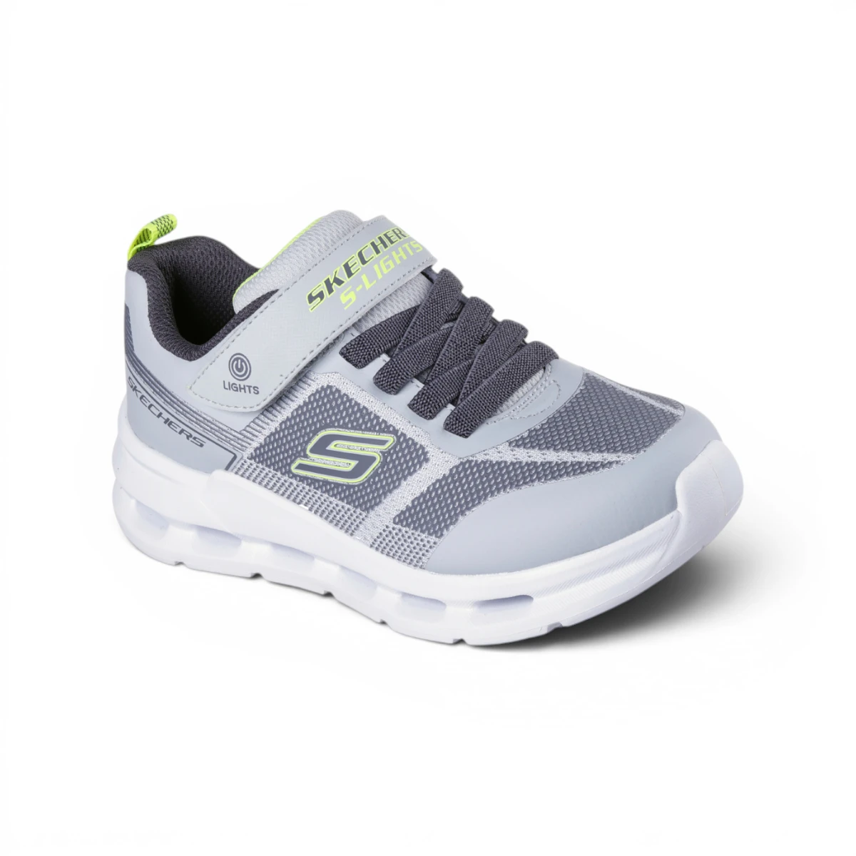 400240L-GYLM Glide-Step Light S-Lights dječje tenisice sivo-lime – Skechers