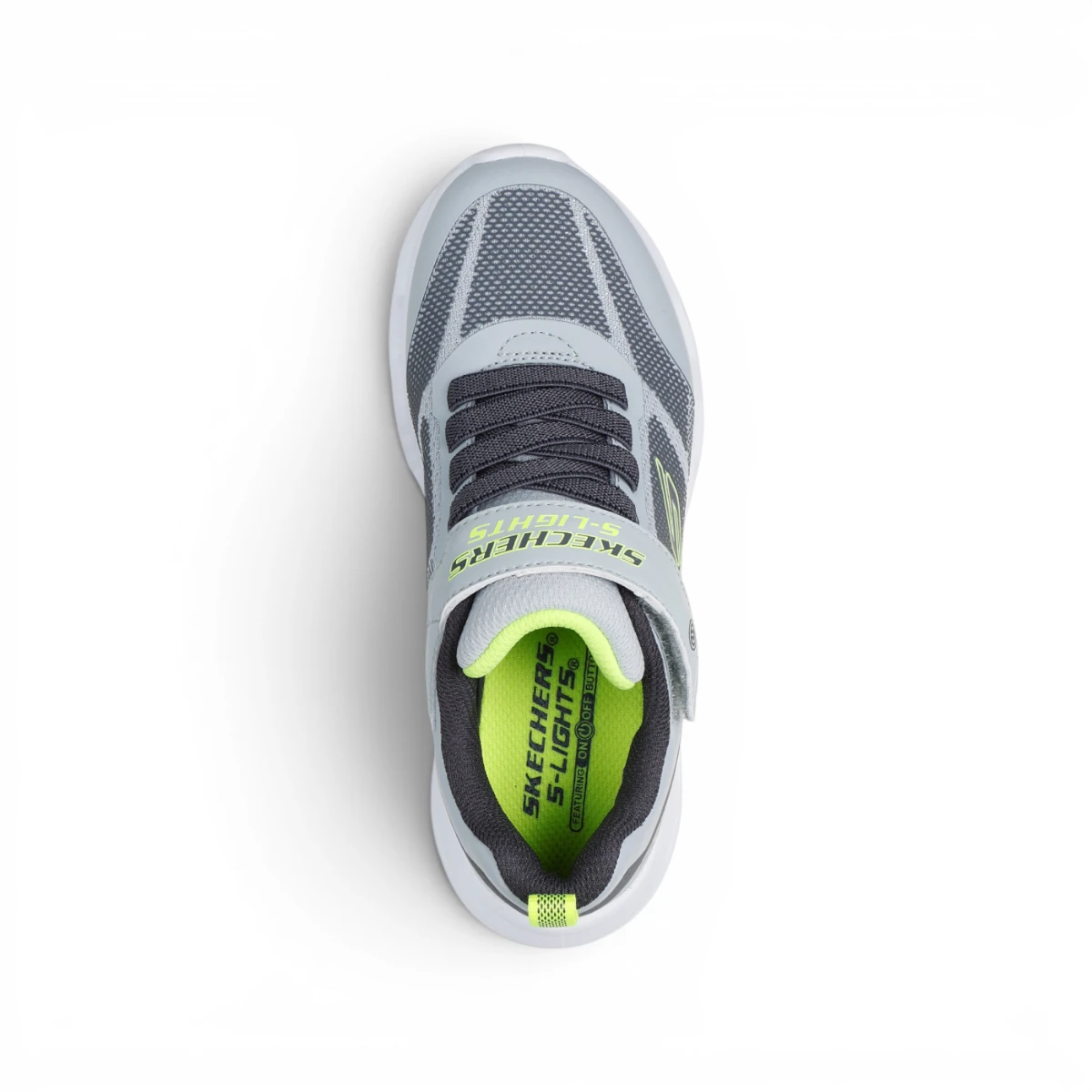 400240L-GYLM Glide-Step Light S-Lights dječje tenisice sivo-lime – Skechers