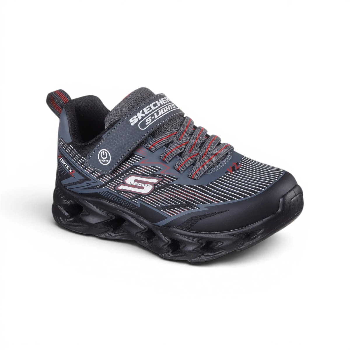 400605L-BKCC Vortex 2.0 Veltrox dječje tenisice crno-sive – Skechers