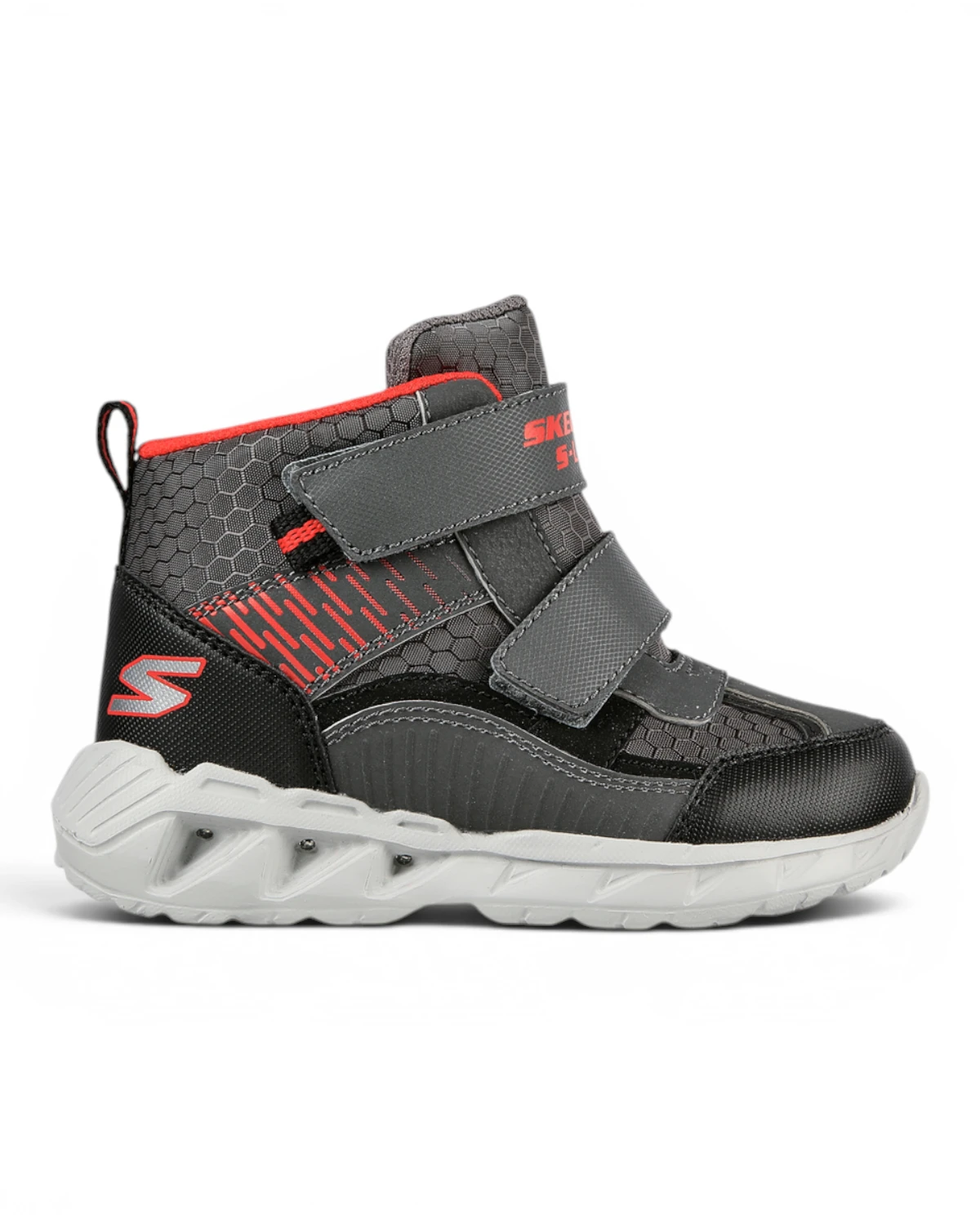 401504N-CCBK Magna-Lights Frost dječje gležnjače sivo-crne – Skechers